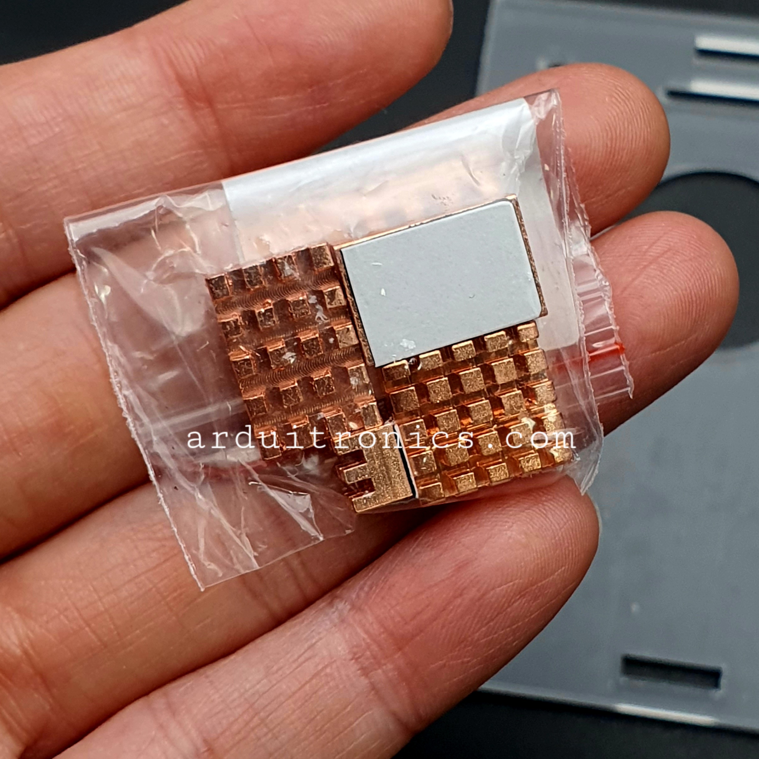 Raspberry Pi 5 Acrylic Case สีใส + cooling fan + pure copper heat sink