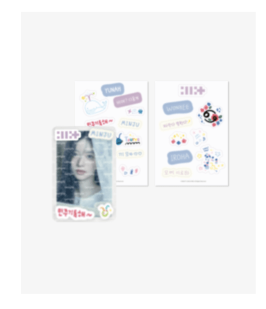 ILLIT -ILLIT 1st Mini Album 'SUPER REAL ME MD ของสะสม Photo Deco Set