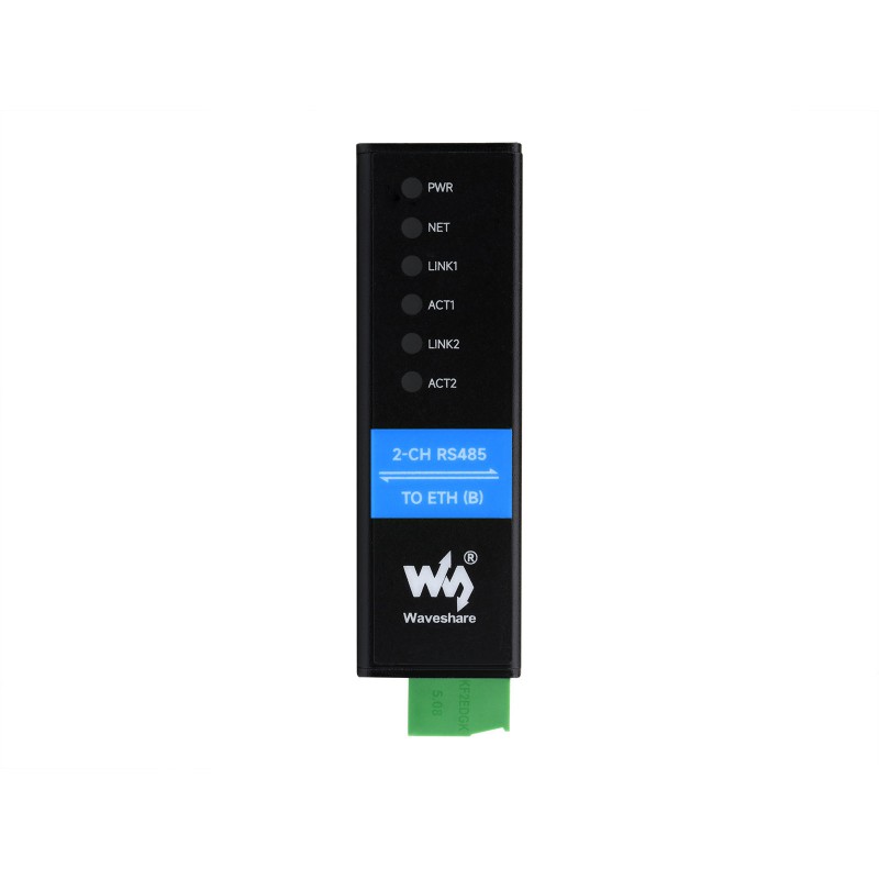 2-Ch RS485 to RJ45 Ethernet Serial Server, Dual channels RS485 independent operation, Dual Ethernet Ports, 2-CH RS485 TO ETH (B) (ของแท้จาก Waveshare)