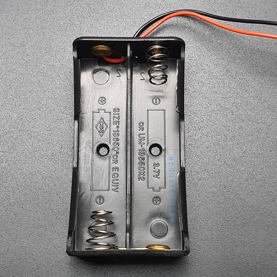 Battery Box รางถ่าน Lithium 18650 จำนวน 2 ก้อน 7.4V พร้อมหัว Jack
