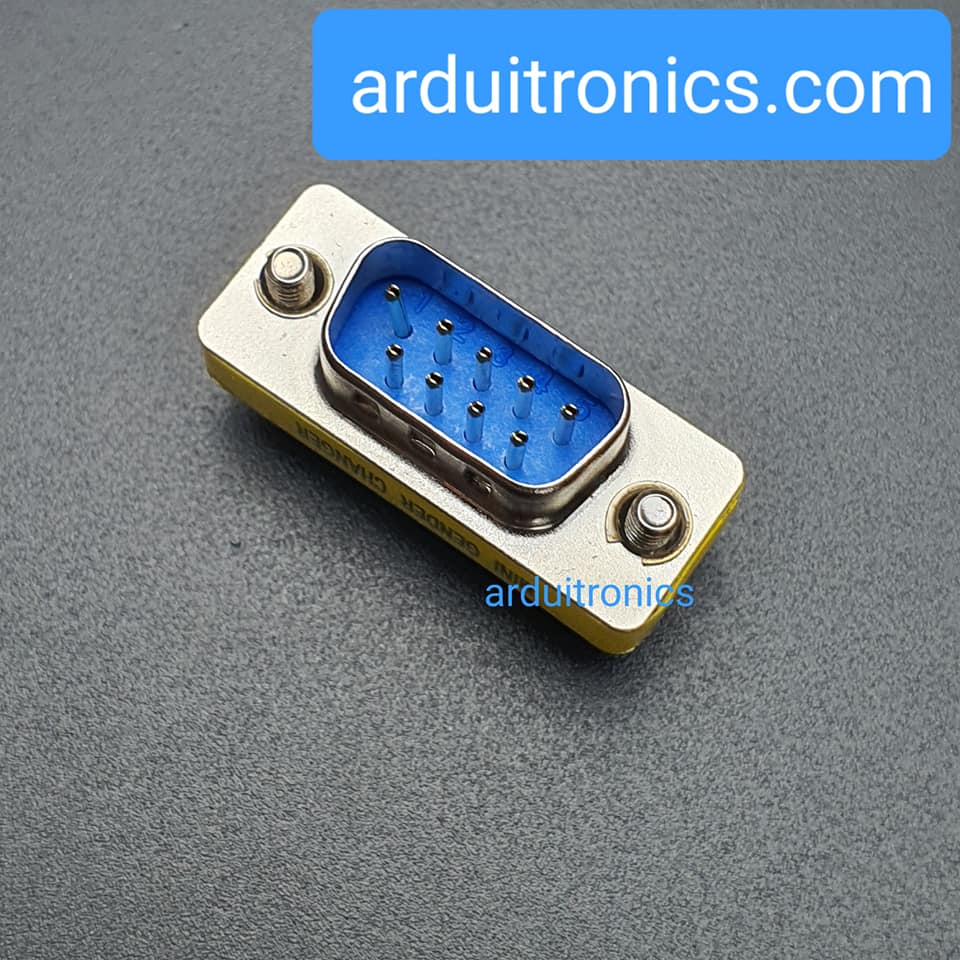 RS232 9 Pin Com Port DB9 Adapter Head Female To Male (DB9 เฉพาะหัว ตัวเมีย - ตัวผู้) จำนวน 1 ตัว (ข้างหน้าฝั่งหัวตัวผู้ ข้างหลังฝั่งหัวตัวเมีย)