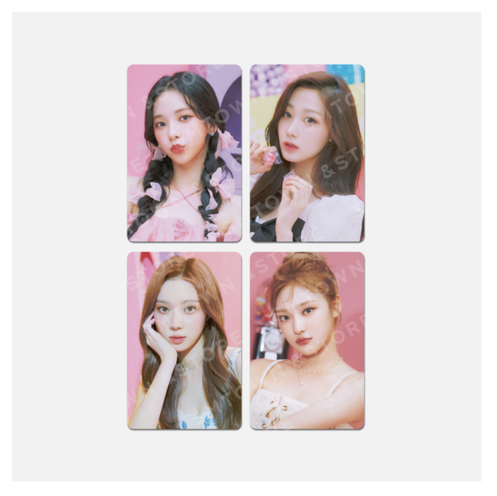 aespa -aespa Oh! Caendy Pocket Part.2 -Caendy GLASS CUP & COASTER SET ระบุ ชื่อ การ์ดที่ต้องการ