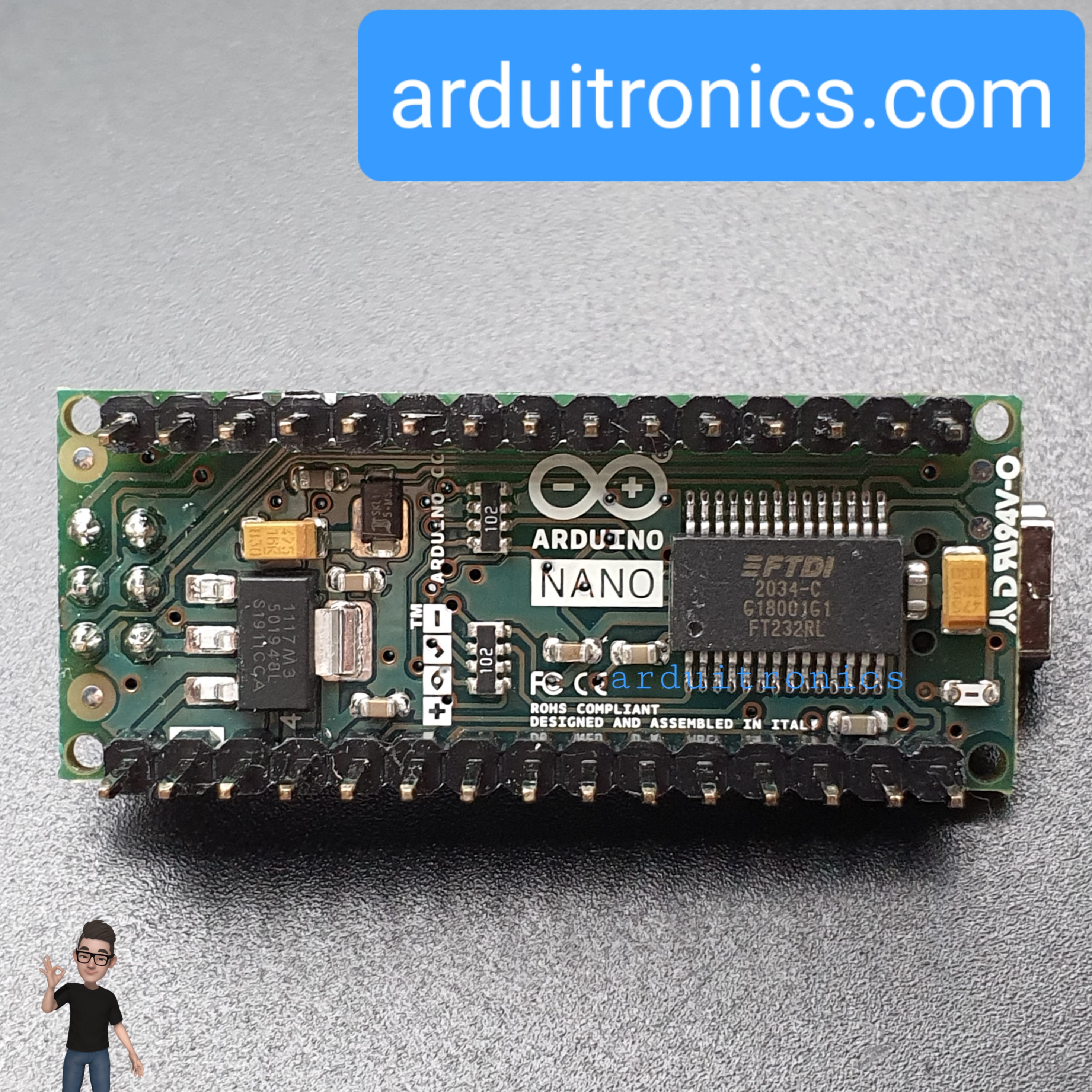 Arduino Nano (Board from Italy) - Arduino, Raspberry Pi, NodeMCU, IoT ...