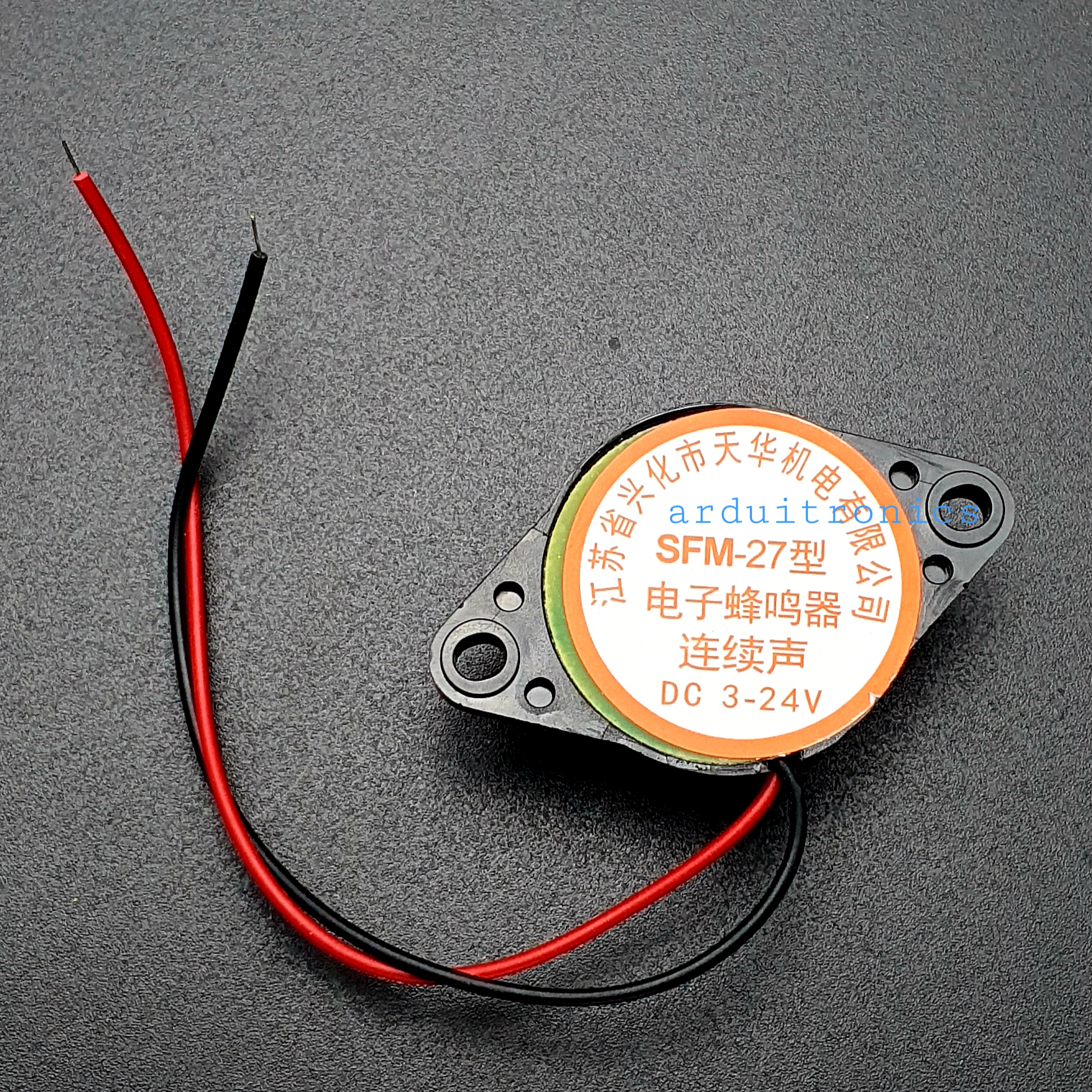 Active Buzzer 3-24V (สีดำ) SFM-27