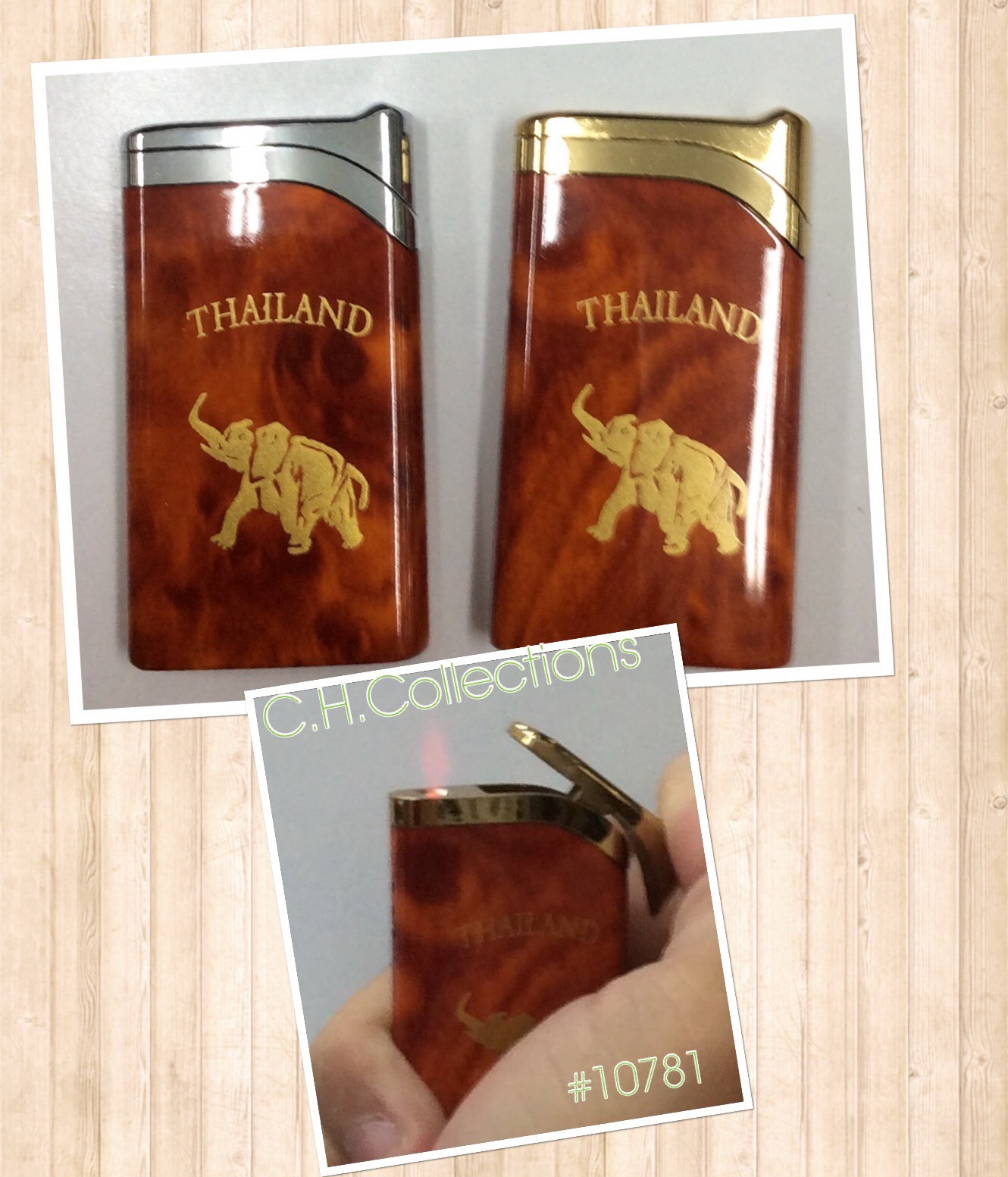 ไฟแช็คช้างไทยแลนด์ลายหินอ่อน