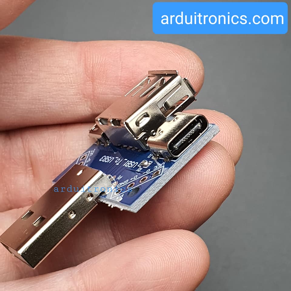 USB Adapter Breakout Board Male To Female USB MicroUsb Type-C 2.54mm USB4 Module Converter