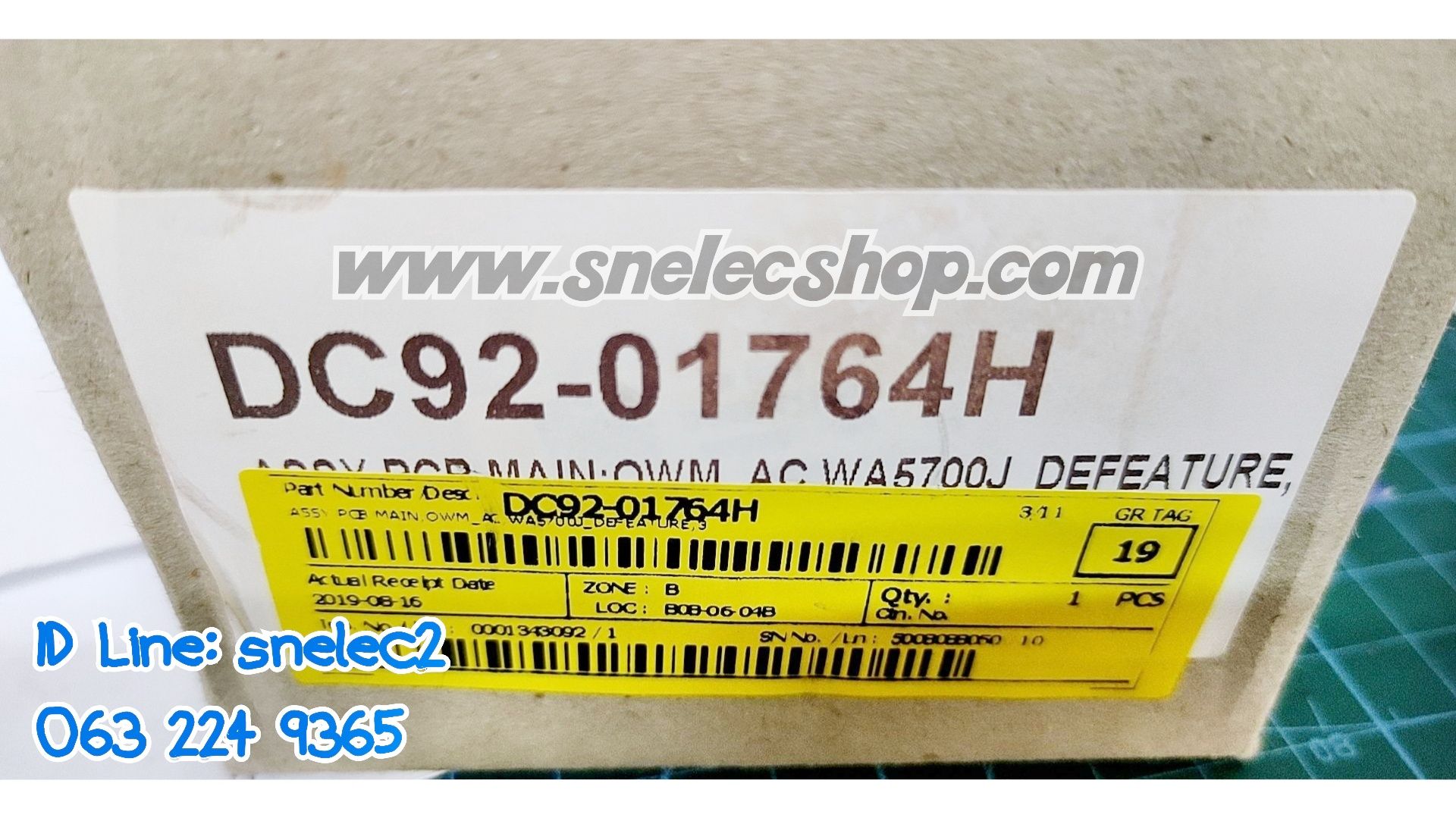 บอร์ดเครื่องซักผ้าซัมซุง DC92-01764H ใช้ได้กับเครื่อง รุ่น WA85J5711SG/ST