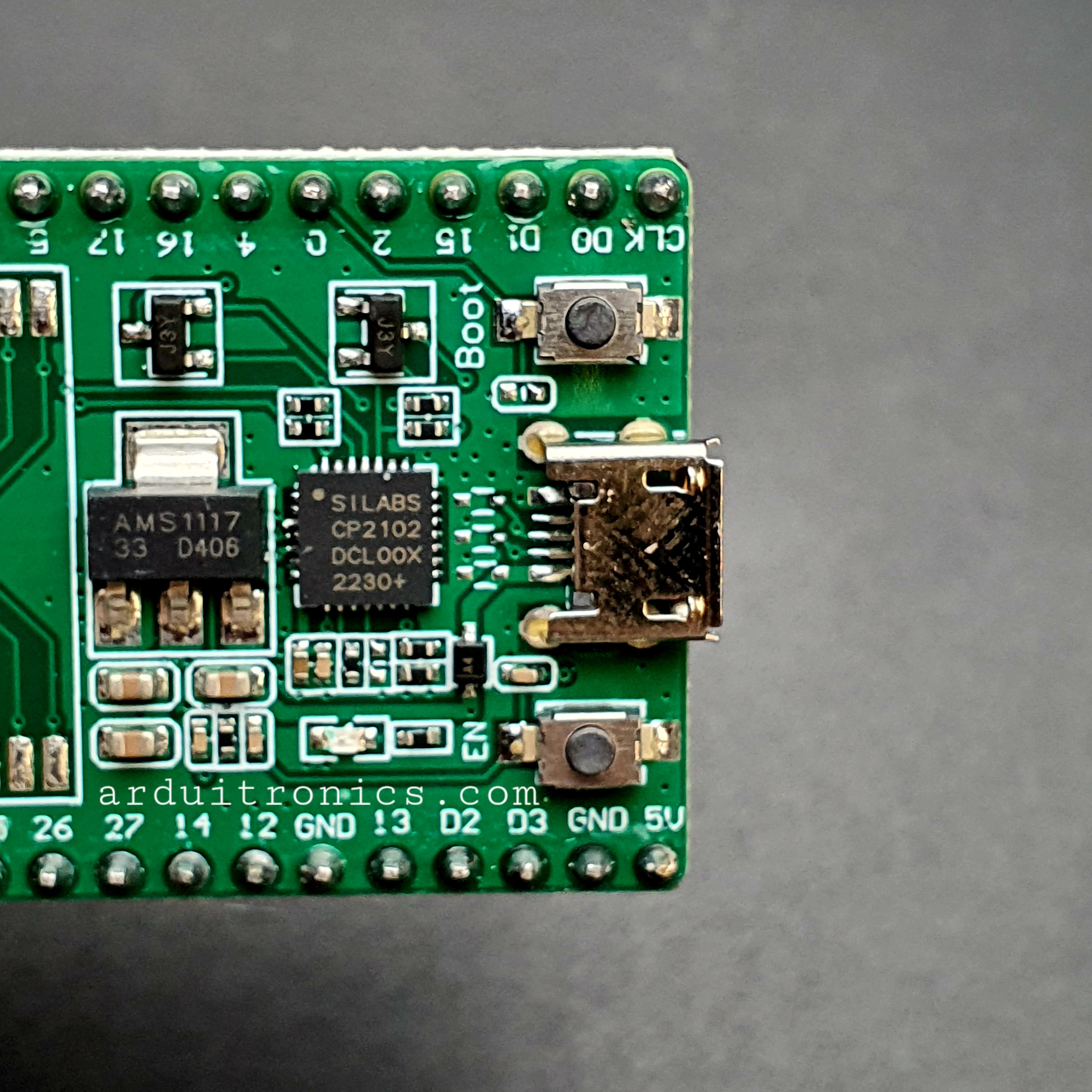 ESP32-DevKitC Development Board (Green PCB) - ESP32-32U