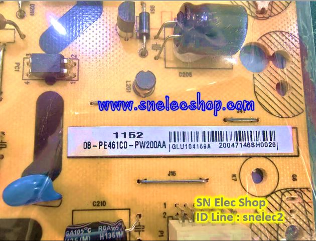 S5 - TCL : SUPPLY TCL โค้ดบนบอร์ด 40-E461C0-PWG1XG พาร์ทที่ป้าย 08-PE461C0-PW200AA