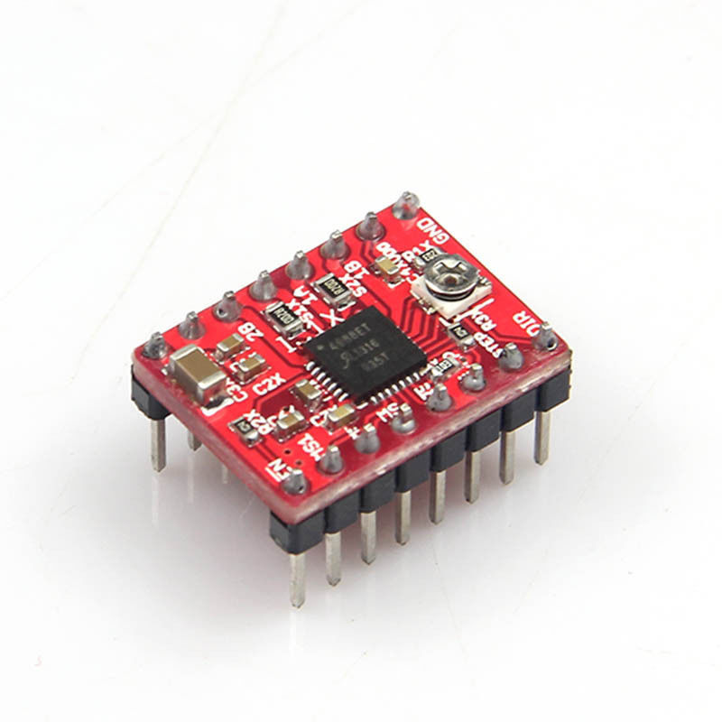 Red PCB A4988 Stepper Motor Drive Reprap (for 3D Printer) with Heat Sink