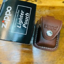 Zippo lighter pouch ซองหนังซิปโป้ นำเข้าจากอเมริกา สำหรับใส่ไฟแช็คตัวโปรดของท่าน น้ำตาล