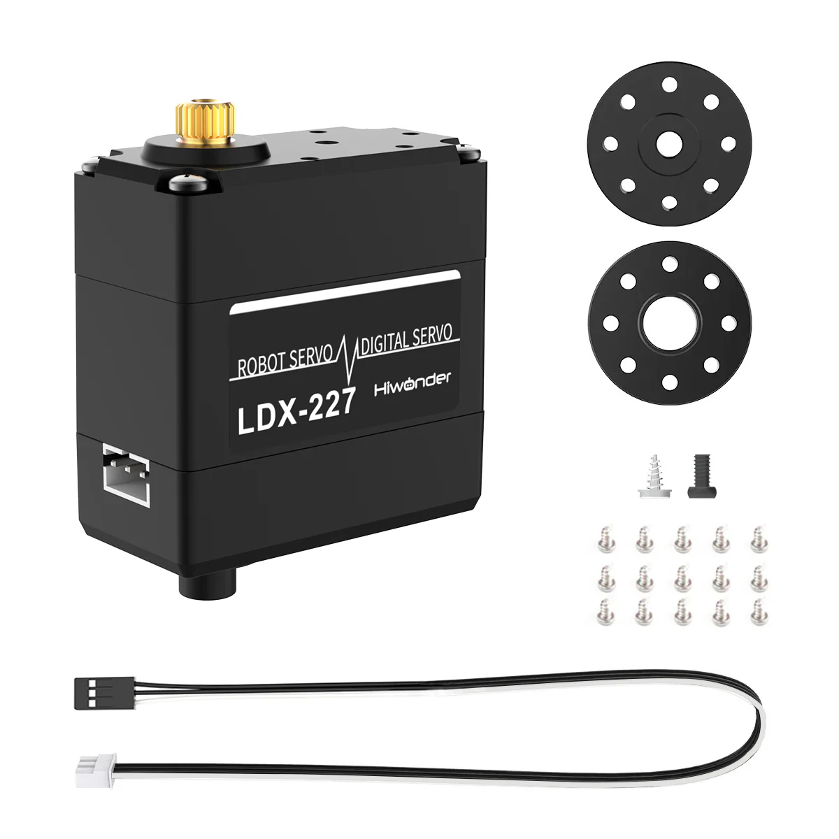 Hiwonder LDX-227 Full Metal Gear Digital Servo with Dual Ball Bearing for Robot(Control Angle 270) - without Bracket