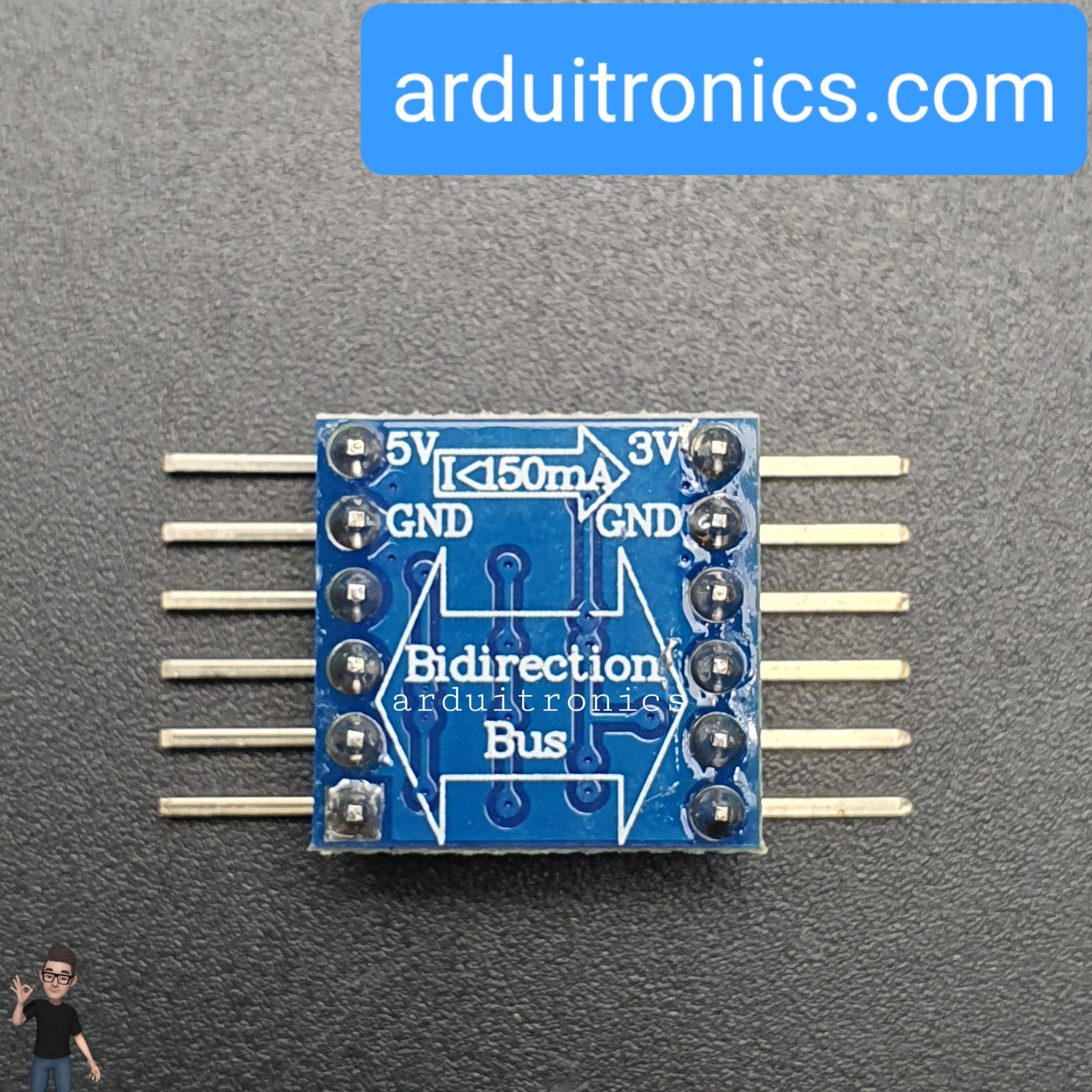 4-Channel Bi-directional Logic Level Converter 3V to 5V (หรือ 5V to 3V)