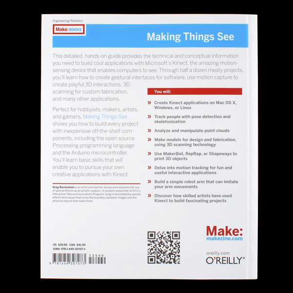 หนังสือ Make: Making Things See (440 หน้า)