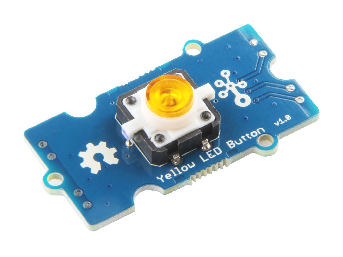 Grove - Yellow LED Button (ของแท้จาก SeeedStudio, GD)