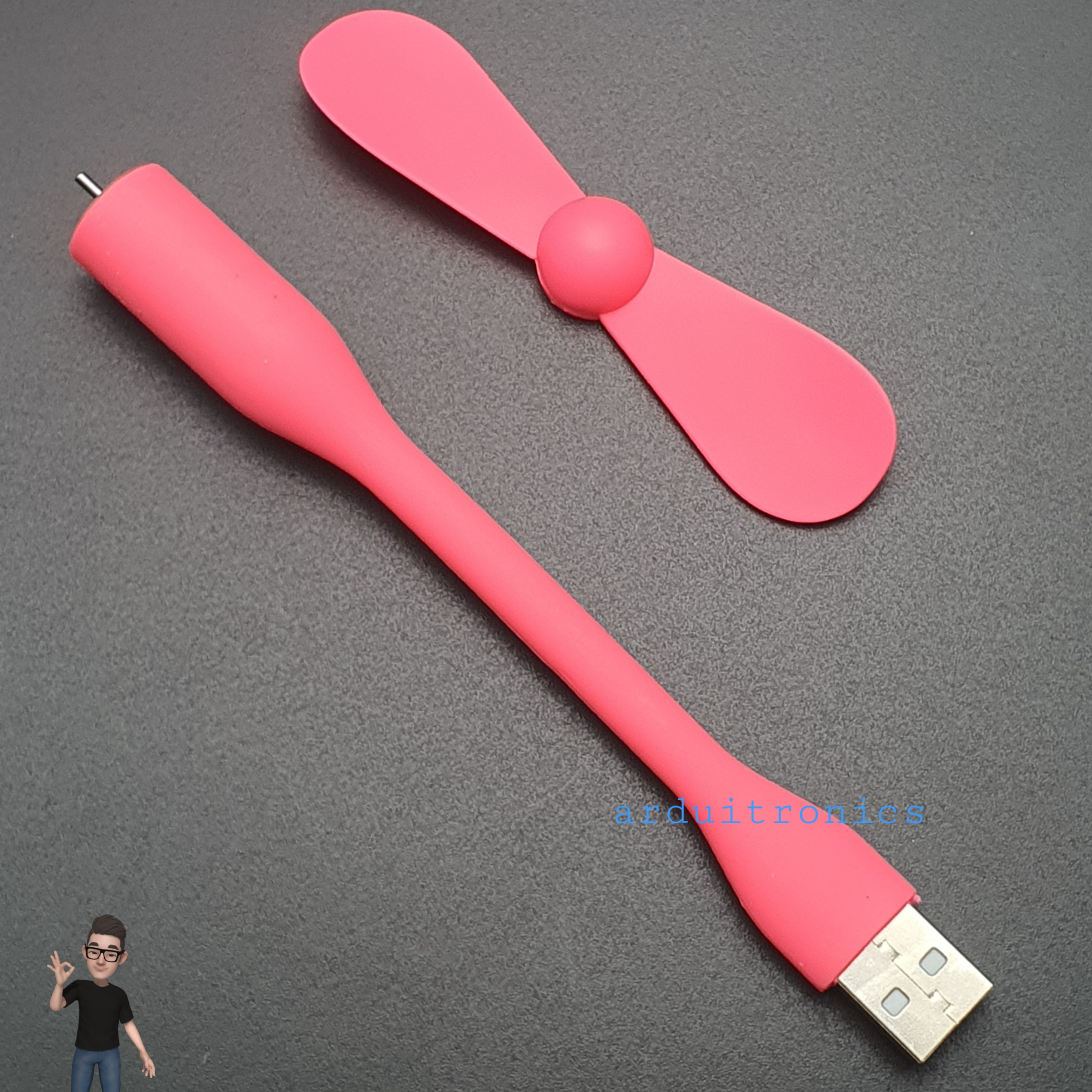 USB Fan Mobile Power Small Fan mini Fan usb พัดลม USB คละสี จำนวน 1 ขิ้น