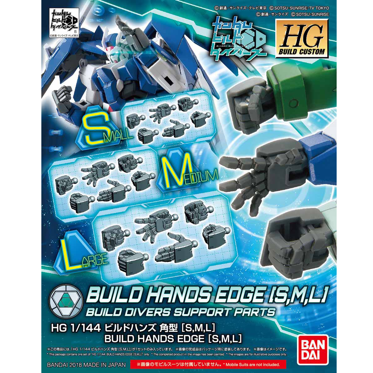 HGBC 1/144 Build Hands [Kaku]
