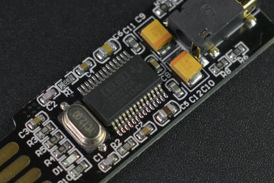 Mini USB External Sound Card for NVIDIA Jetson Nano/ Raspberry Pi 400 (แท้จาก DFRobot)