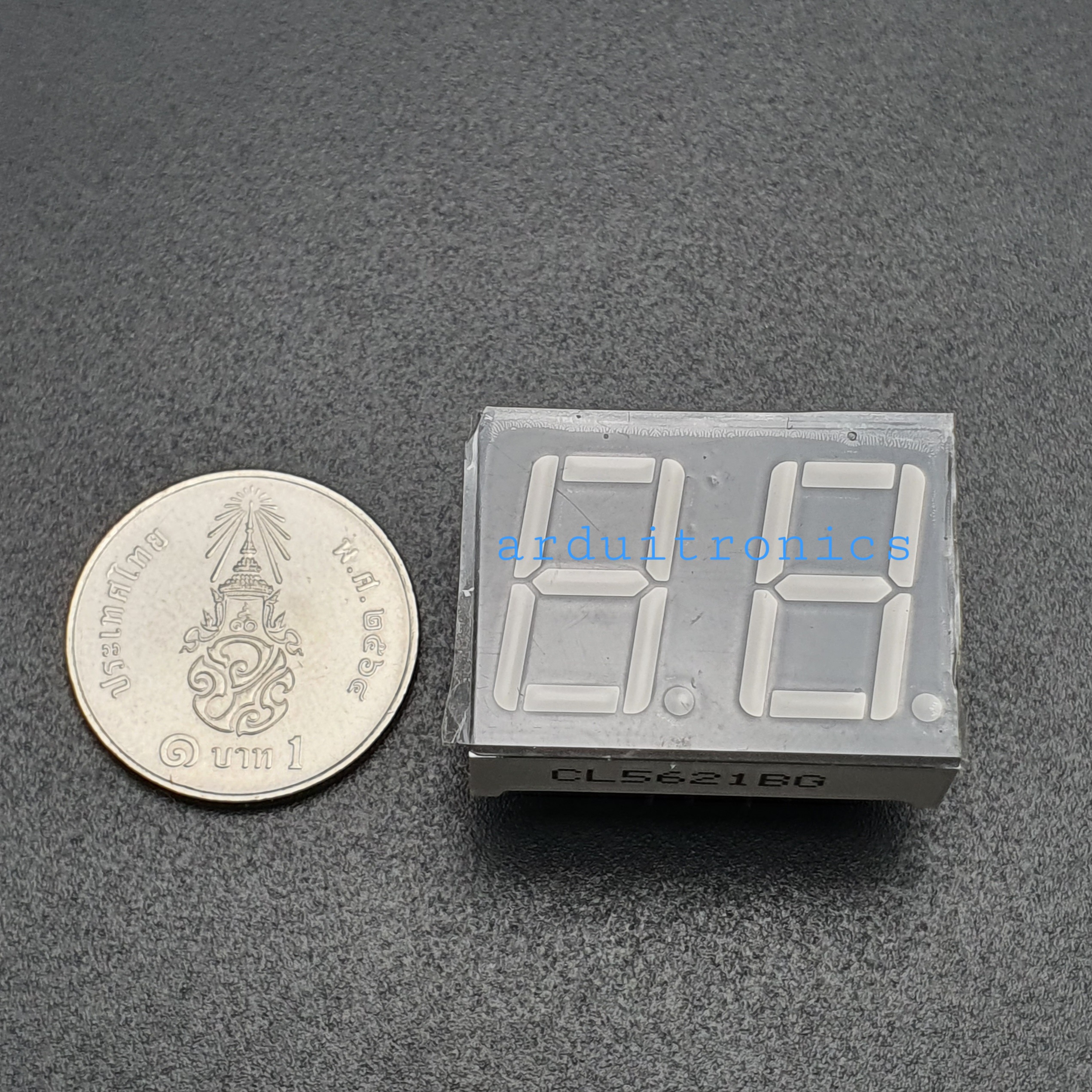 0.56 inch Seven Segment 2 Digit Green-Yellow (Common Anode) CL5621BG 5261BG