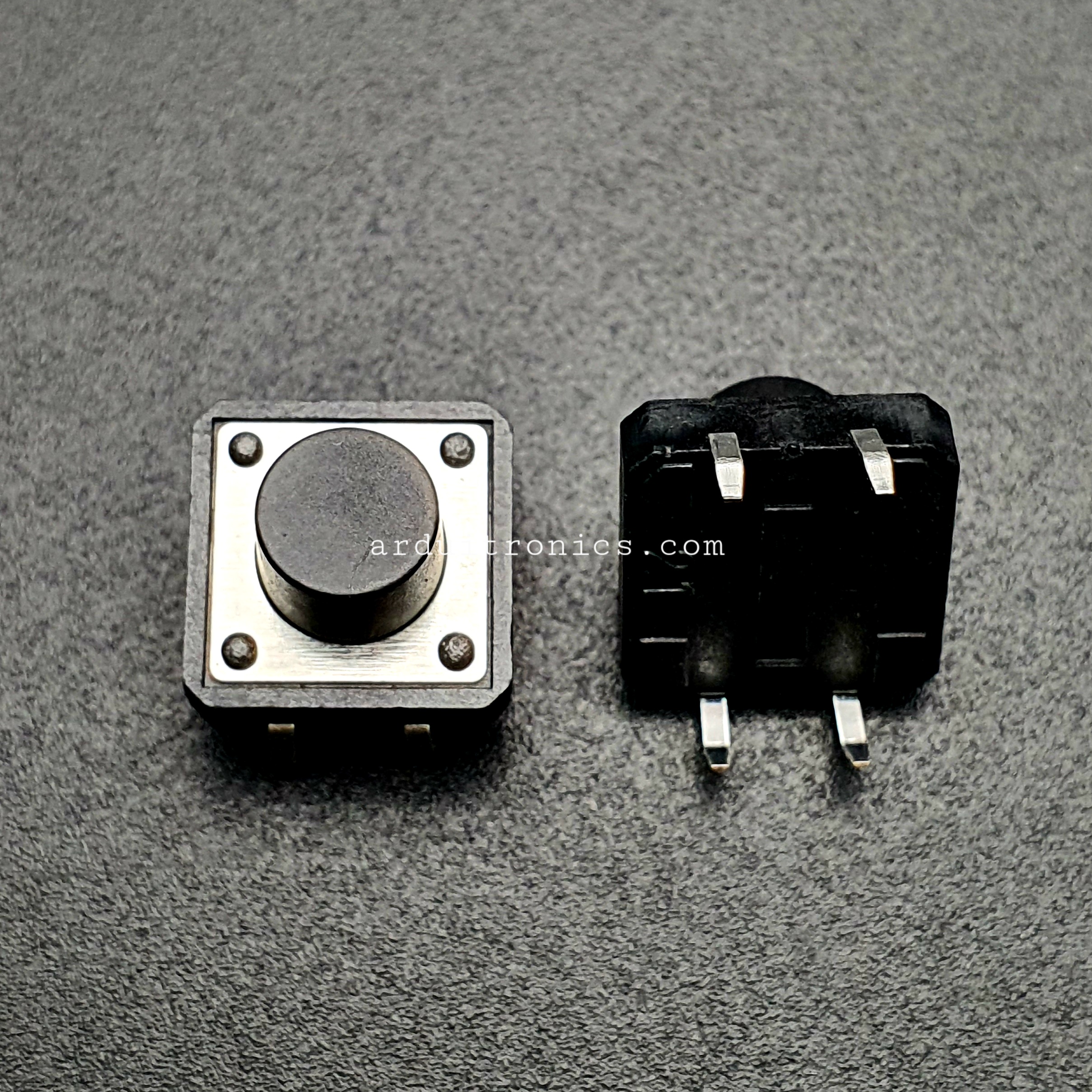 Tact Switch 12X12x8 mm ไมโครสวิตช์ กดติดปล่อยดับ 4 ขา (หัวกลม) (5 ชิ้น/pack)