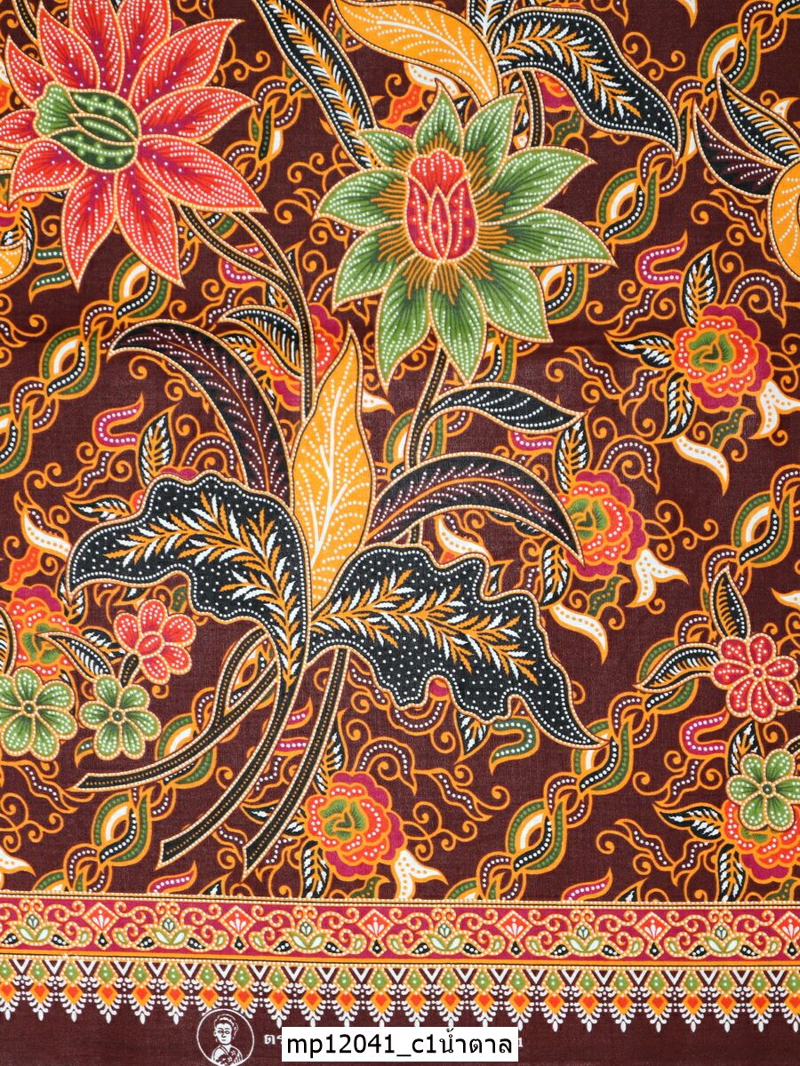 [D-MP12041] ผ้าถุงแม่พลอย 1.8เมตร เย็บพร้อมนุ่ง คอตต้อน 100%