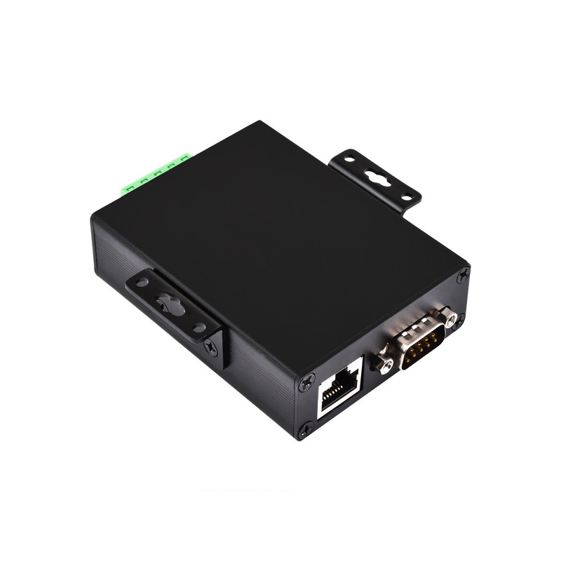 Industrial Grade Serial Server RS232/485 To WiFi and Ethernet, Modbus Gateway, MQTT Gateway, Metal Case รองรับ PoE (ของแท้จาก Waveshare) มาพร้อมเสาอากาศแบบแข็ง