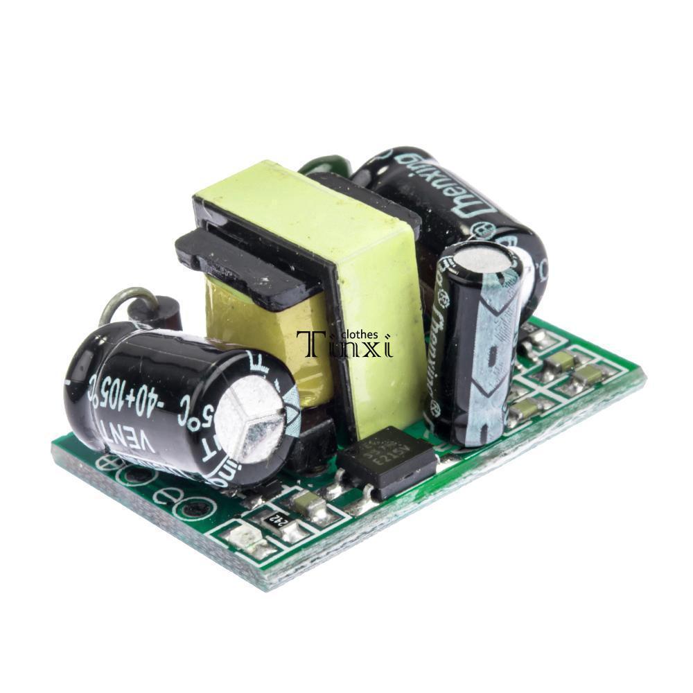 แหล่งจ่ายไฟ Switching Power Supply AC-DC Step-Down Module (220VAC to 5VDC 700mA 3.5W) - คละสี PCB และลายบนตัวเก็บประจุ