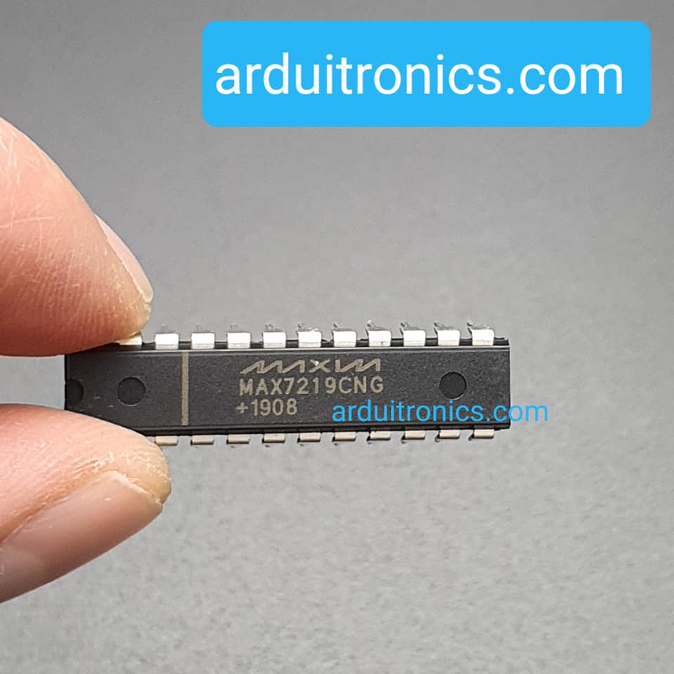 IC MAX7219 สำหรับขับ 7 Segment 8 หลัก MAX7219CNG