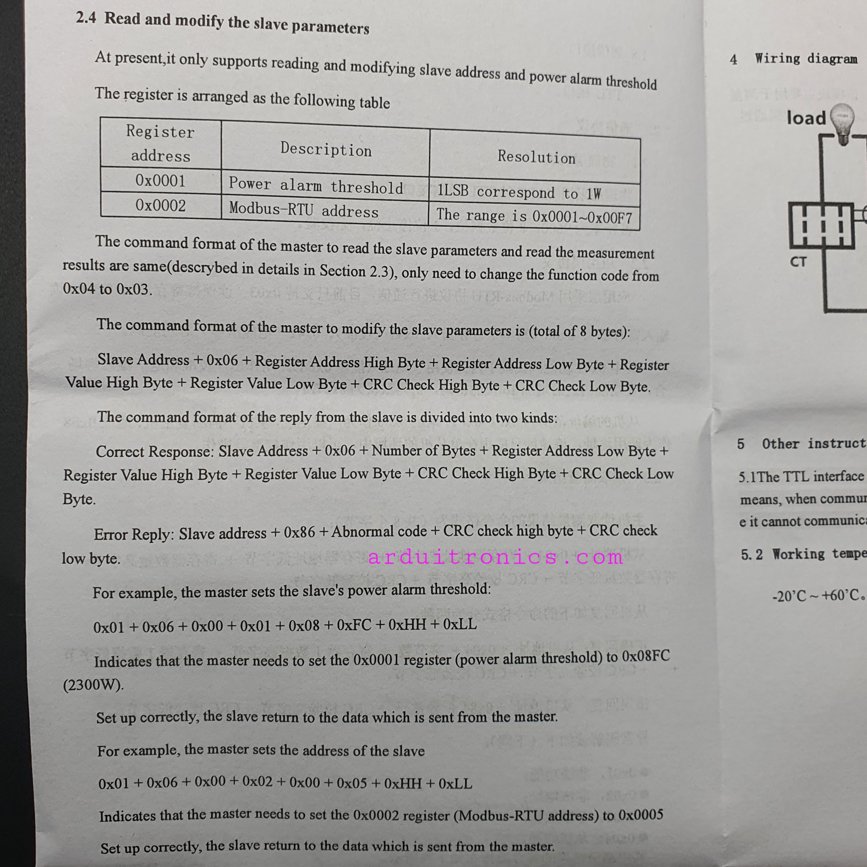 PZEM-004T AC Digital Power Energy Meter Module with Open/Close Current Transformer แบบมีกรอบใสอย่างดี