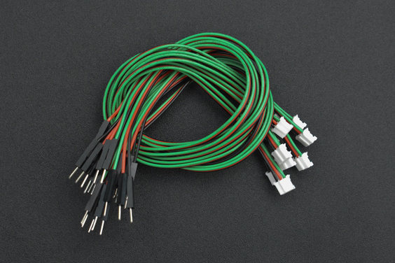 Gravity: 3 Pin PH2.0 to DuPont Male Connector Digital Cable Pack (30cm) - แท้จาก DFRobot