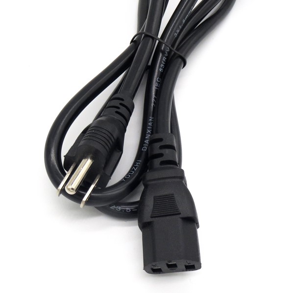 สายต่อ power adapter (Notebook) แบบ 3 หัว ยาว 1.5m Square Socket