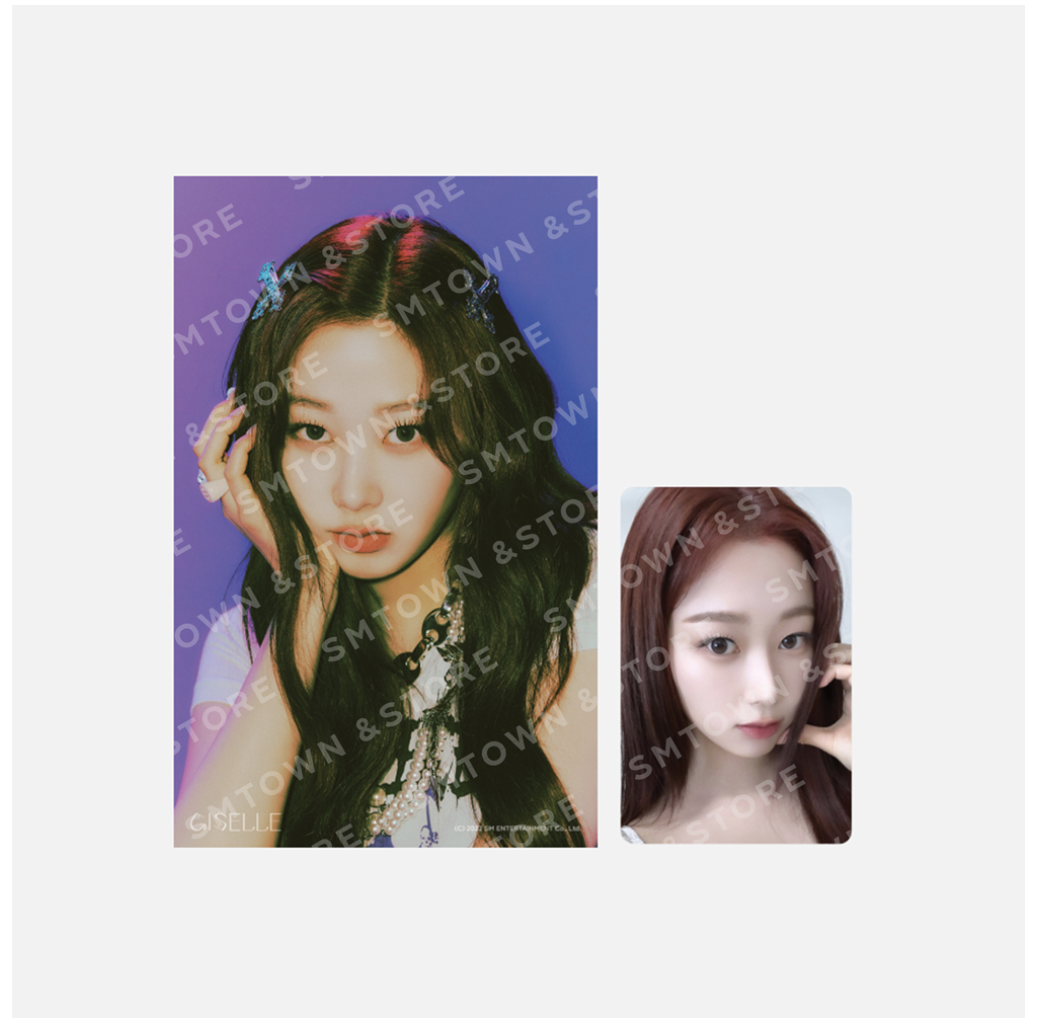aespa - ของสะสม aespa Life's Too Short MD - 4x6 Photo + Photocard set แบบ Giselle