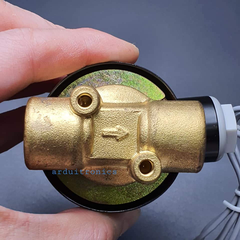 โซลินอยวาล์ว ทองเหลือง (Solenoid Valve Normally Closed) 3 หุน (3/8") 24V - ยี่ห้อ Senya 2W-040-10