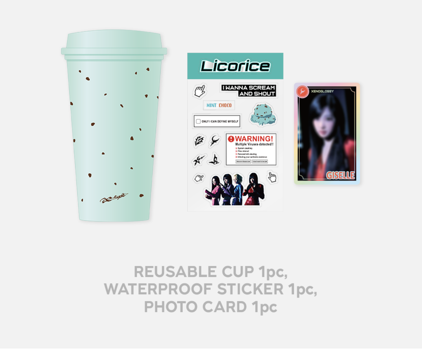 aespa - aespa Armageddon MD - ของสะสม - Reusable Cup Set ระบุชื่อที่ต้องการ