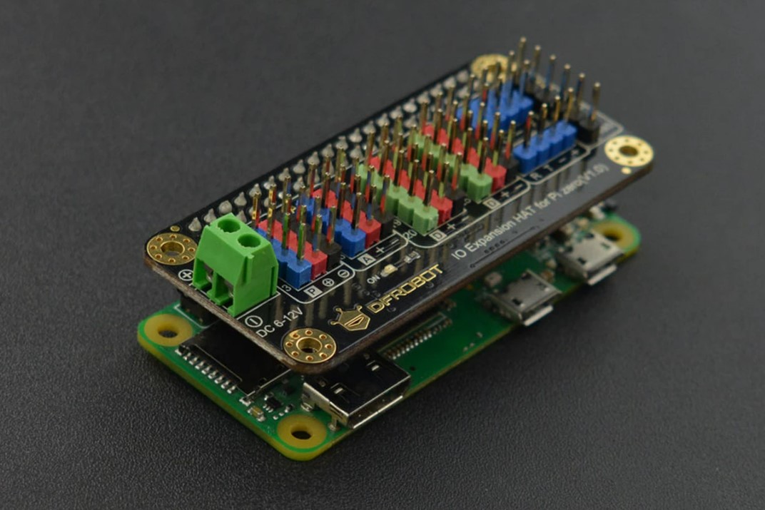 IO Expansion HAT for Raspberry Pi 5 / Zero / Zero W / 4B / 3B+ (แท้ DFRobot)