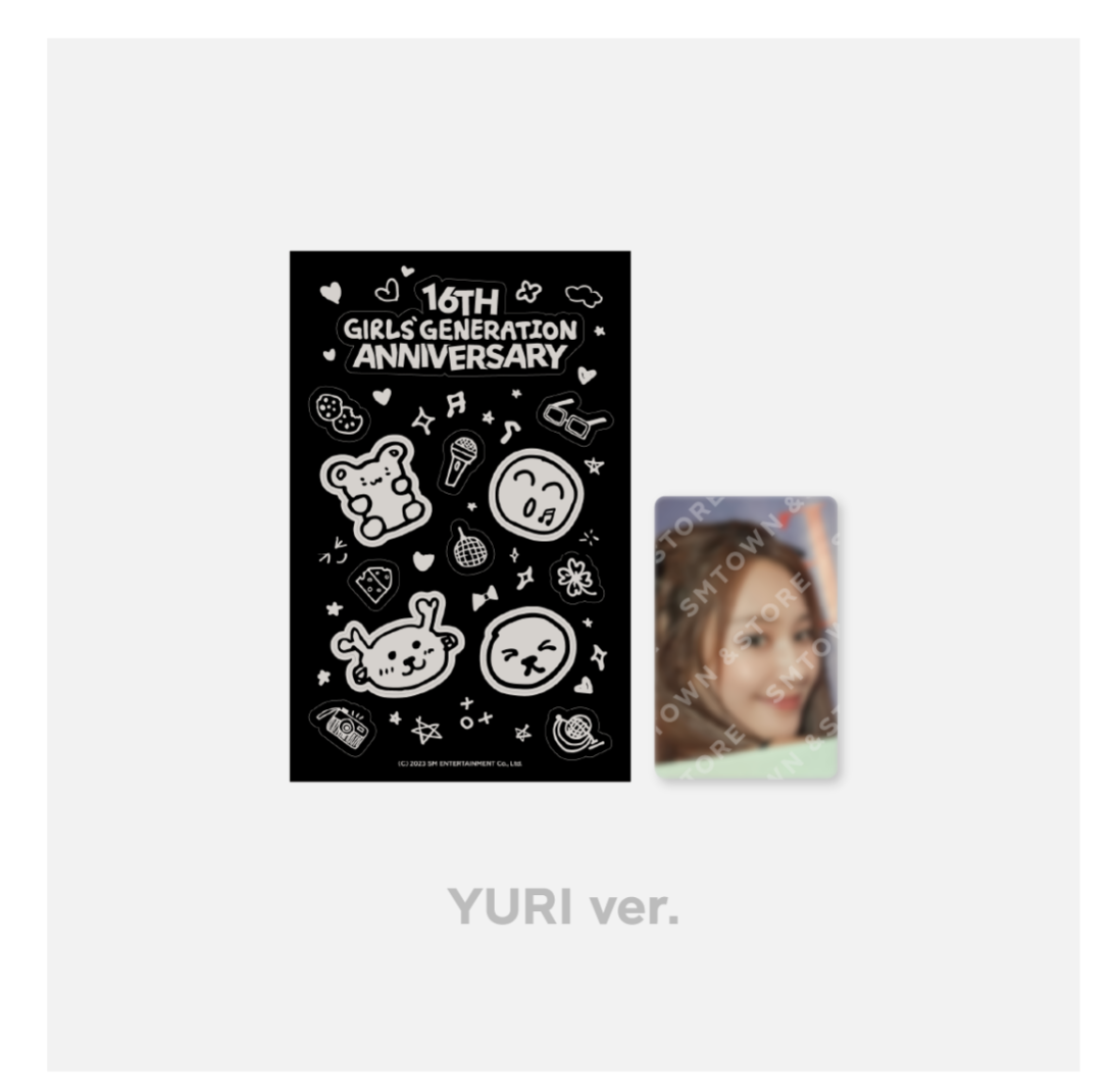 GIRLS' GENERATION -Girls' Generation Debut 16th Anniversary MD - Sticker & Photocard set - Yuri