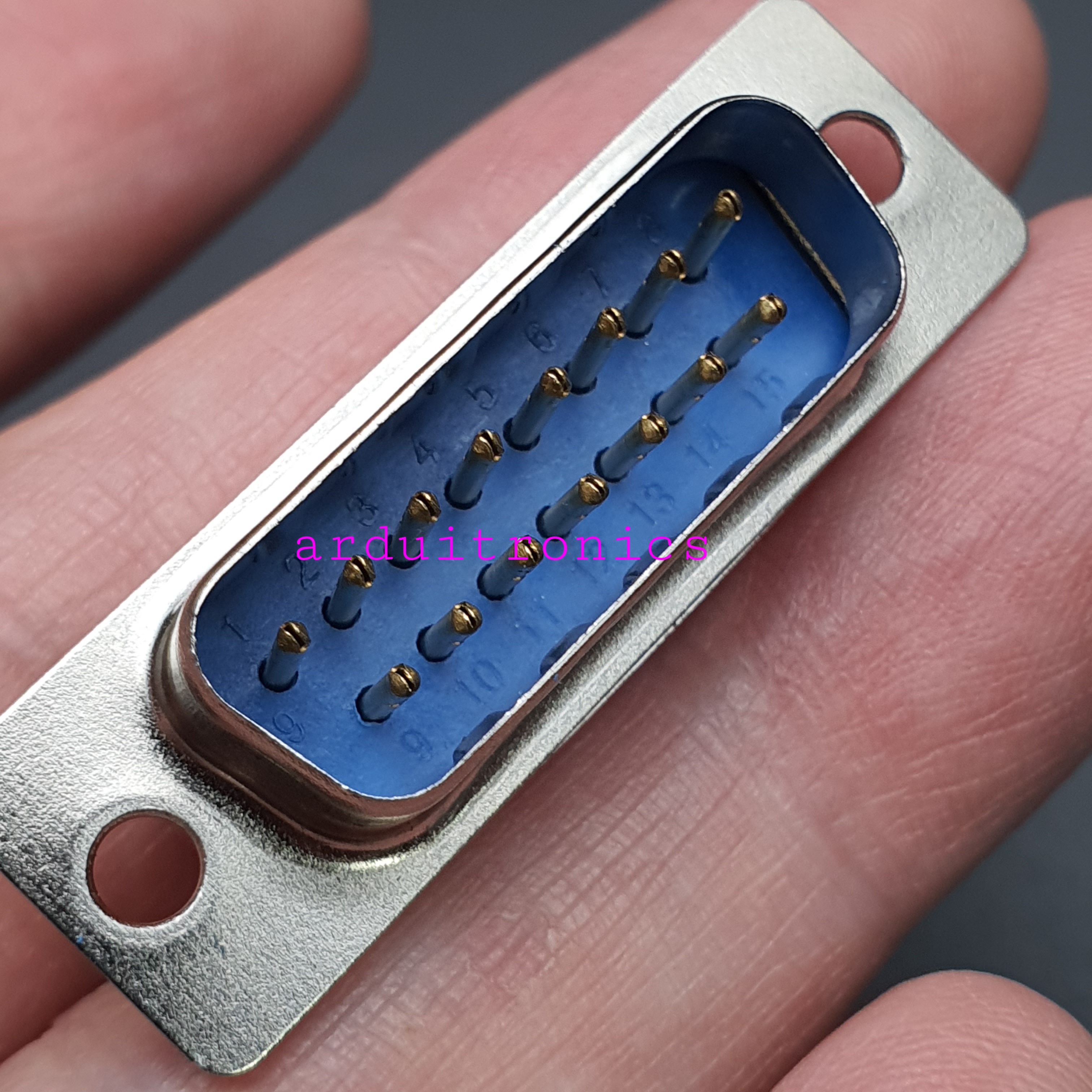 DB15 Male Head DB15 ตัวผู้ 2 แถว จำนวน 1 หัว