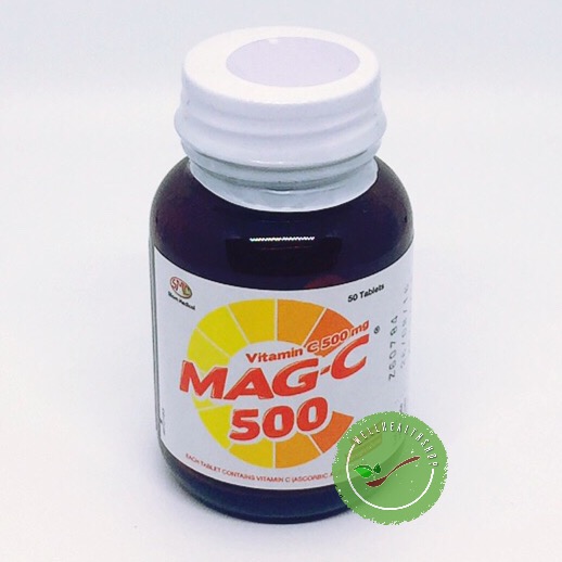 Mag-C 500 mg 50 tab แม็กซี 500