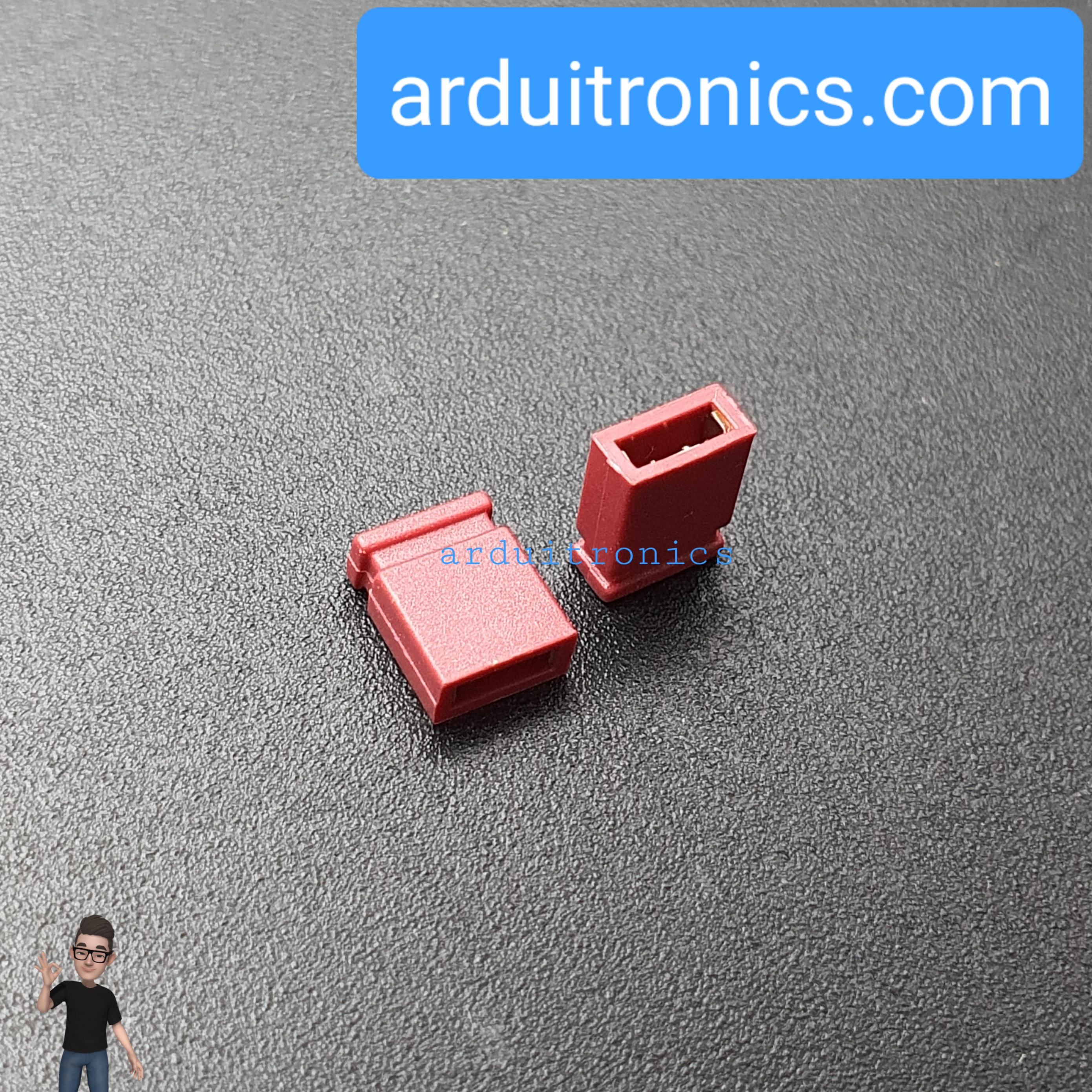 Pin Jumper - 2 Pin (ปลายปิด สีแดง)