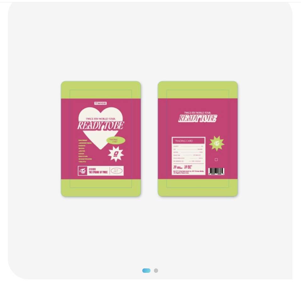 TWICE - ของสะสม ready to be - Trading card สุ่ม - ส่ง เครืองบิน