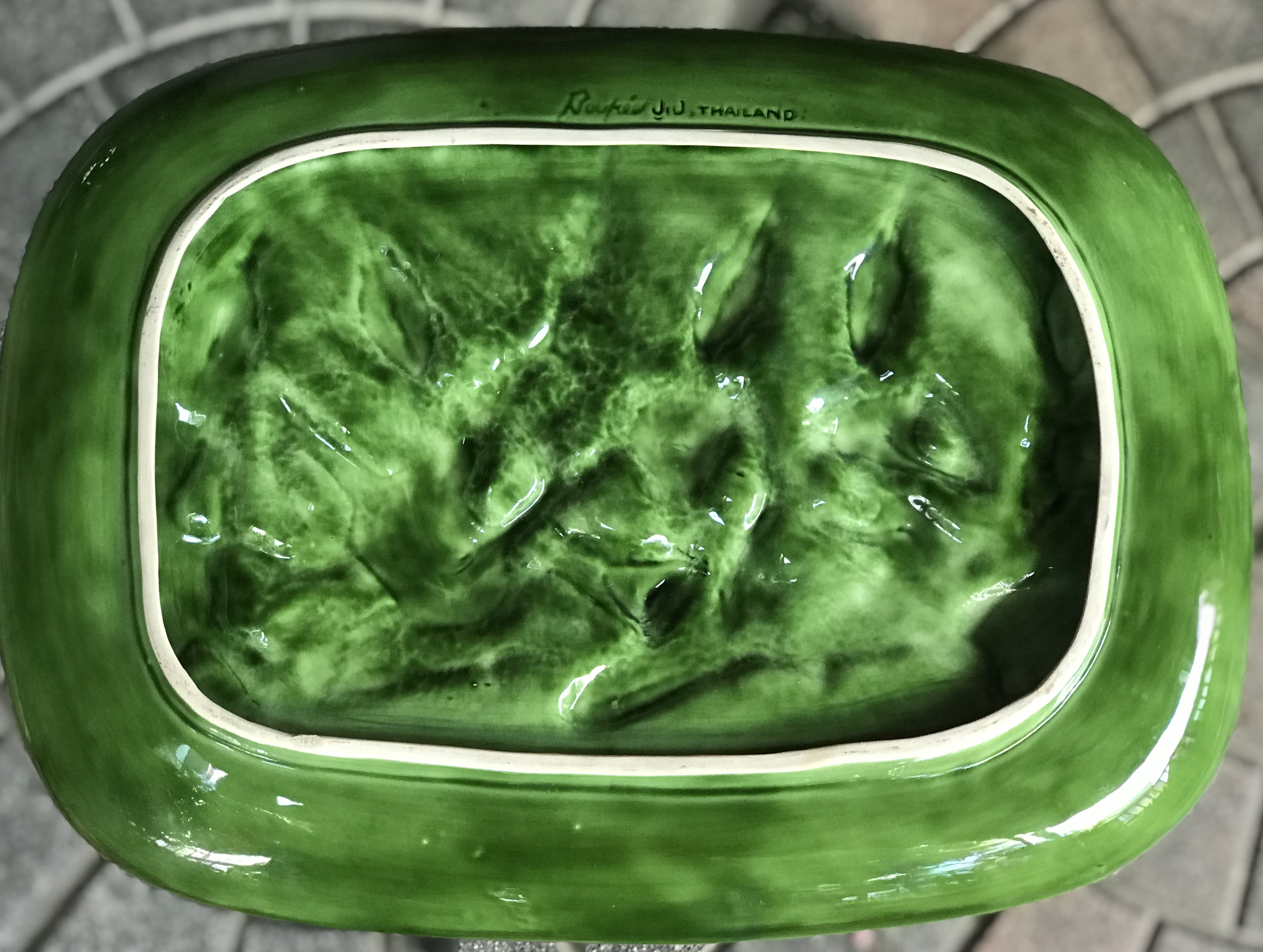 จานโชว์เซรามิคน้ำเคลือบสีเขียวมรกต Show Plate Ceramic ลายนูนลายนางฟ้าเทวดาบรรเลงดนตรี ขนาดกว้าง 30 ซม ยาว 42 ซม สวยคลาสสิค สำหรับแต่งบ้านแต่งร้านแนววินเทจ ตั้งโต๊ะหรือแขวนผนังได้
