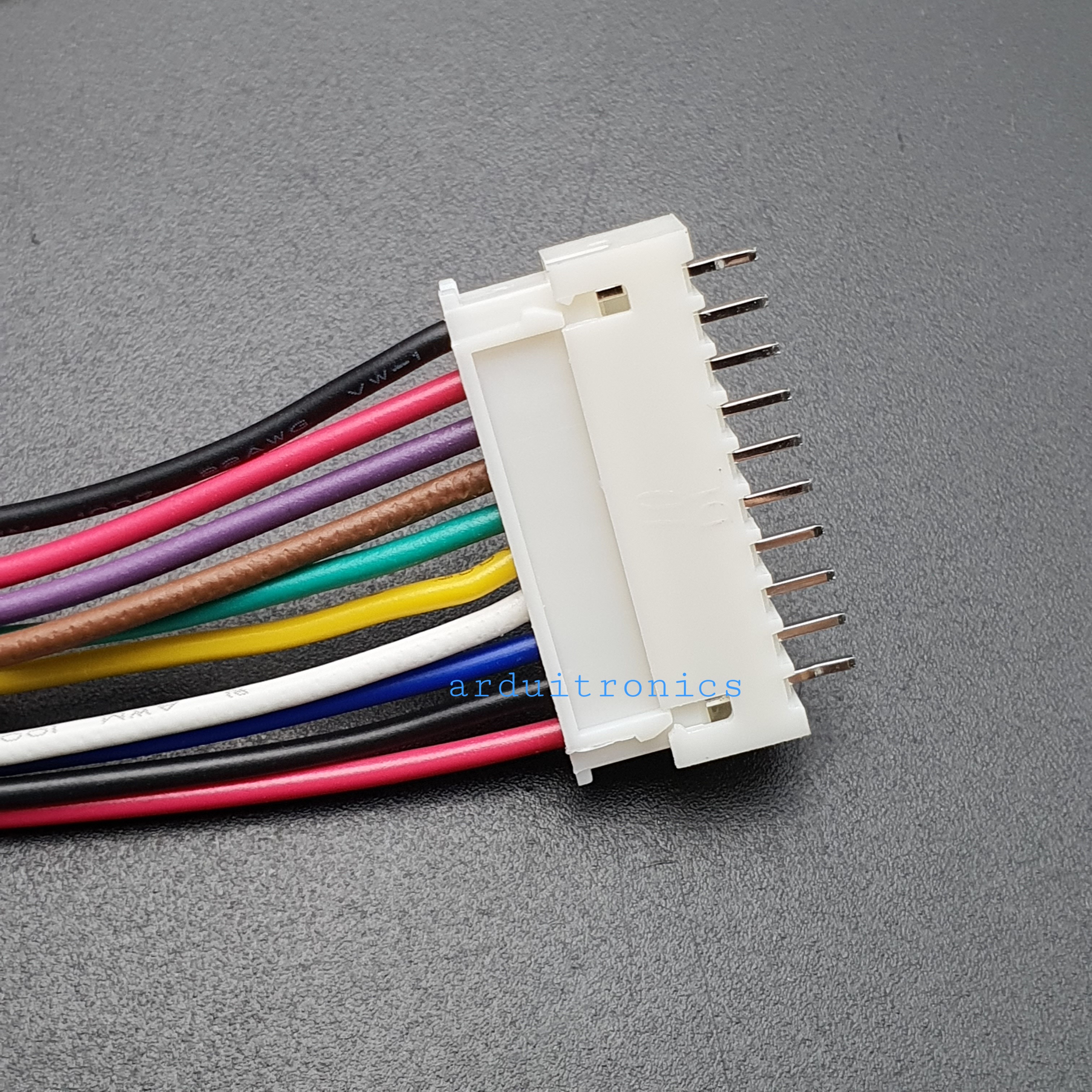 สาย XH2.54 Male Head 10P with Wire + Straight Pin Terminal