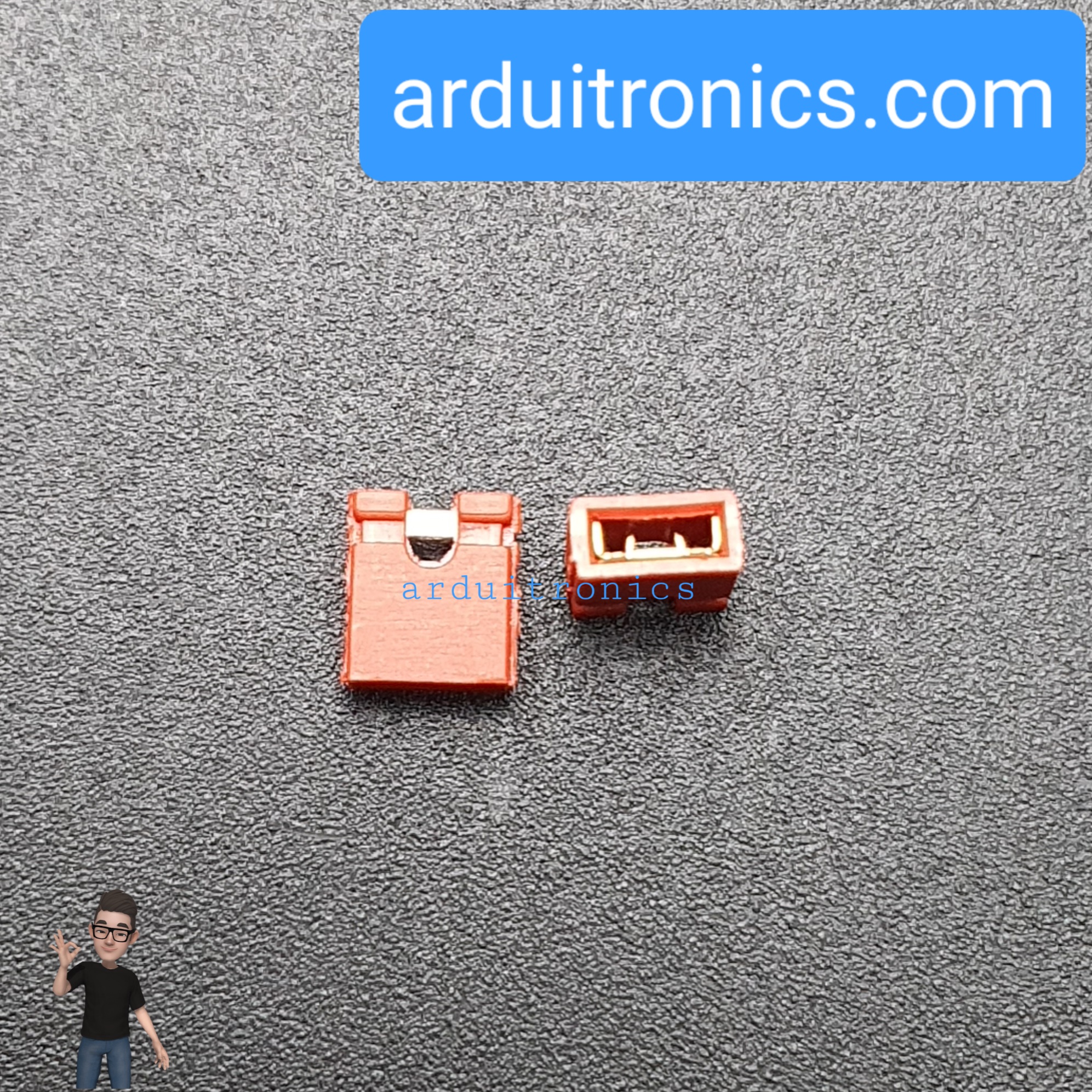 Pin Jumper - 2 Pin (ปลายเปิด สีแดง)