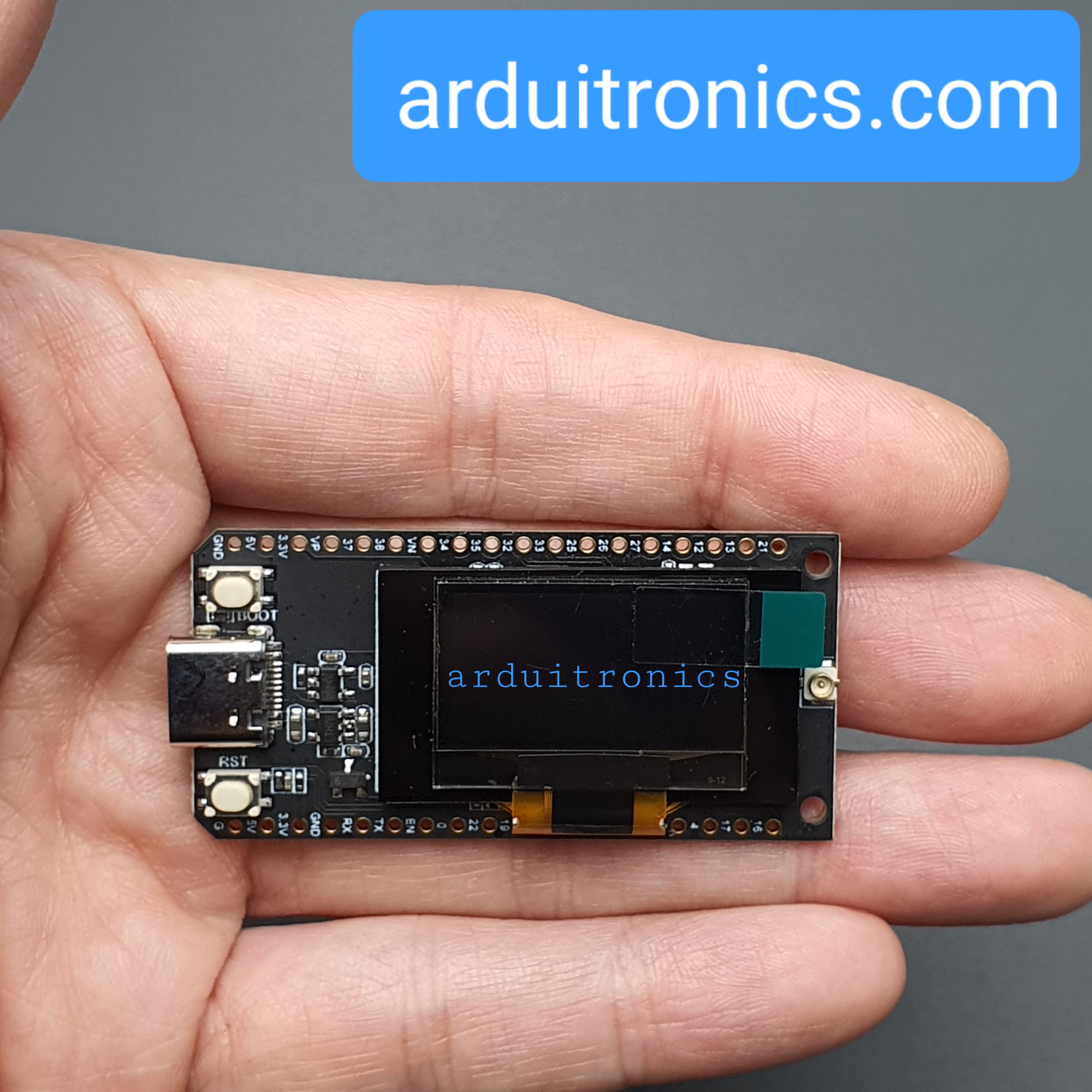 LoRa 433MHz SX1278 + WiFi ESP32 + OLED 0.96" - พร้อมสายอากาศ