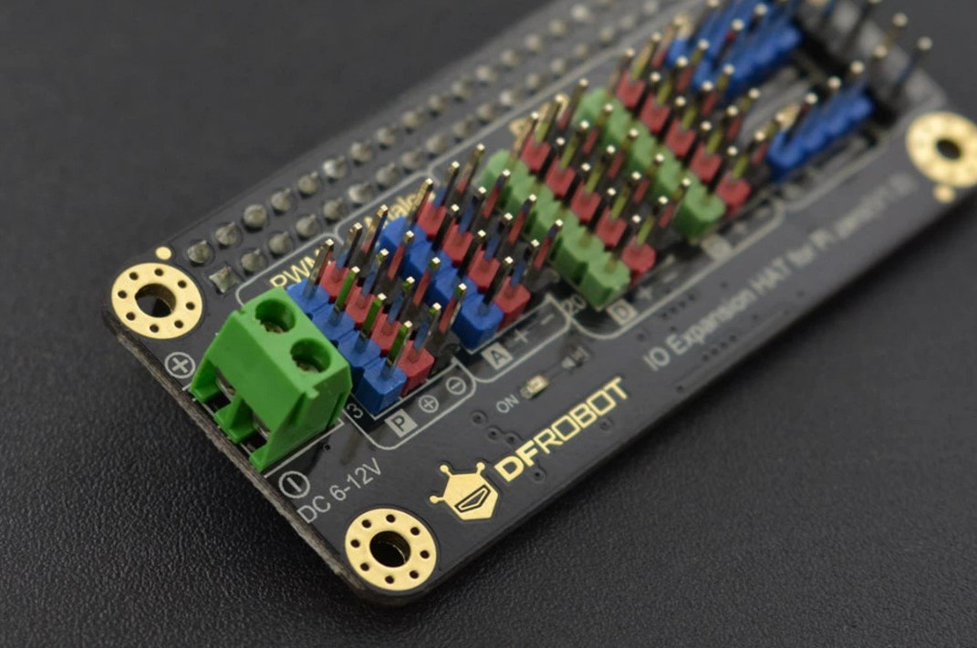IO Expansion HAT for Raspberry Pi 5 / Zero / Zero W / 4B / 3B+ (แท้ DFRobot)