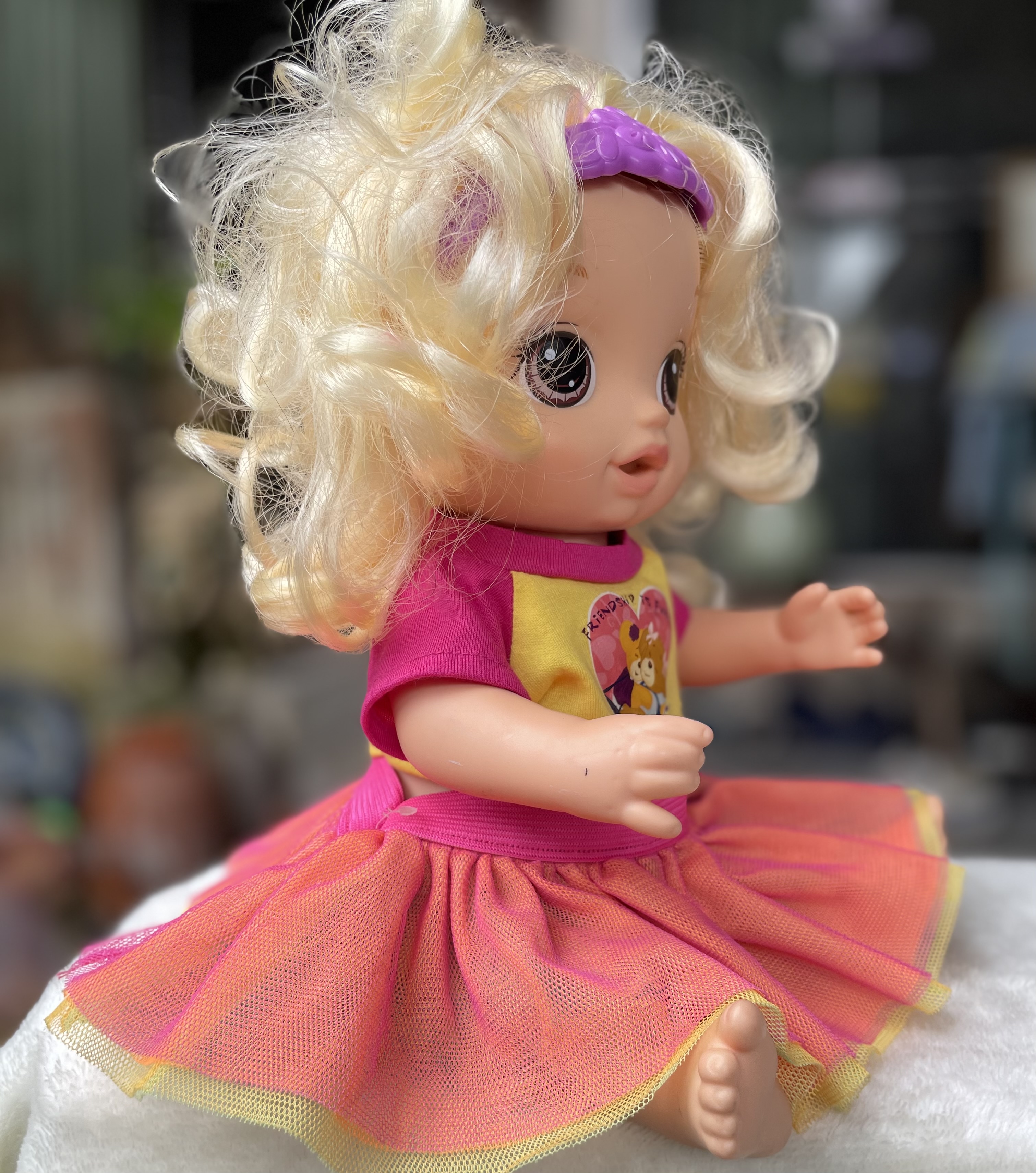 ตุ๊กตาเบบี้อไลฟ์ 12 นิ้ว Baby Alive ตุ๊กตาพูดได้ แขนขาขยับได้