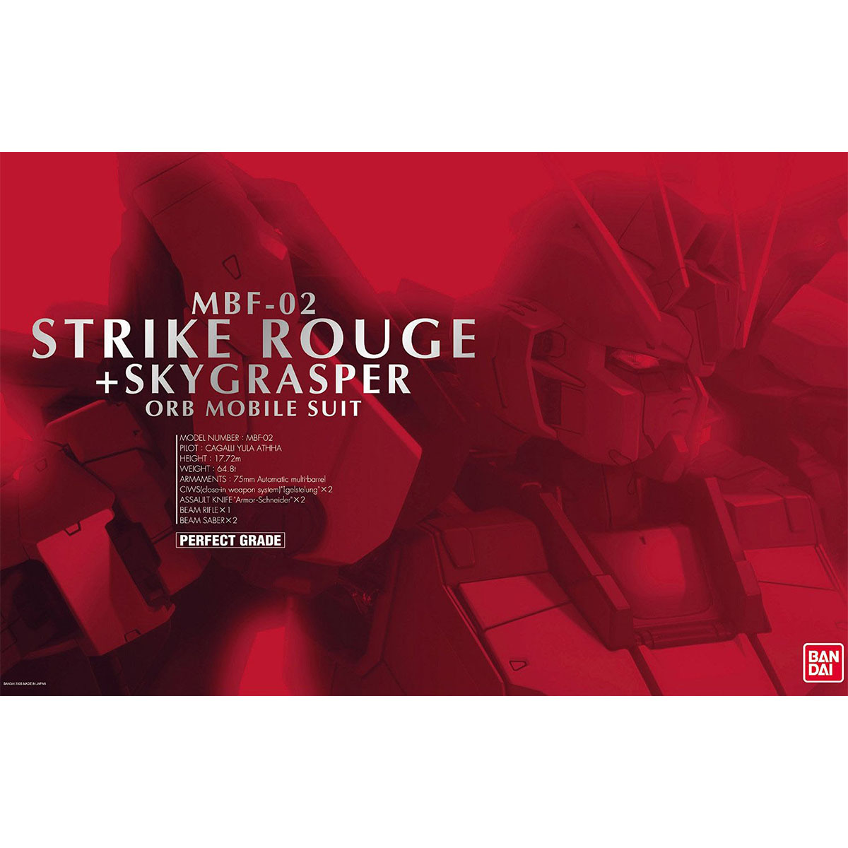 PG 1/60 MBF-02 Strike Rouge + Skygrasper (ORB Mobile Suit)