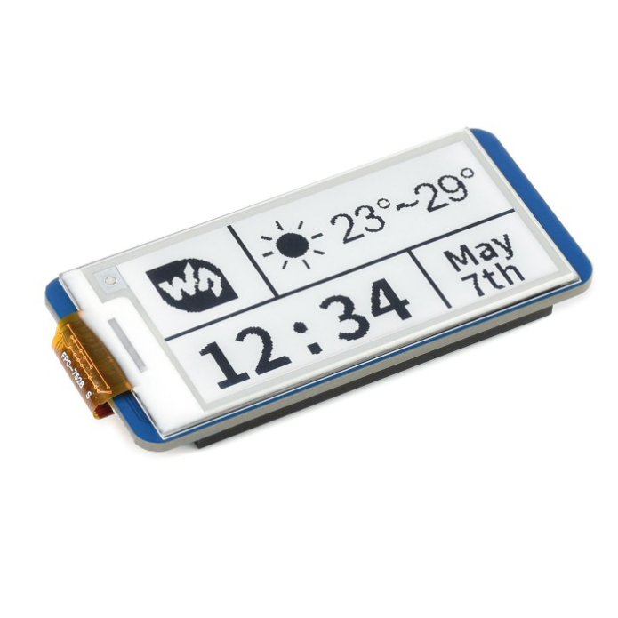 2.13inch E-Paper E-Ink Display Module for Raspberry Pi Pico, 250×122, Black / White, SPI (แท้จาก Waveshare)