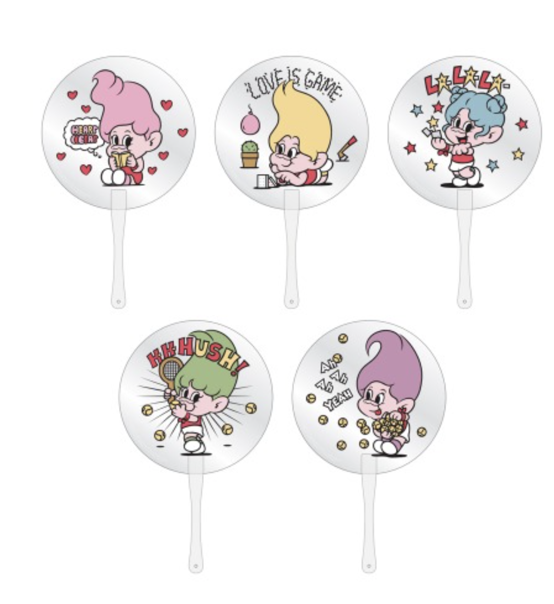 Red Velvet - Loves GOOD LUCK TROLLS - CLEAR FAN พัด ระบุชื่อ