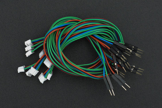 Gravity: 4Pin PH2.0 to DuPont Male Connector I2C/ UART Cable Pack (30cm) - แท้จาก DFRobot